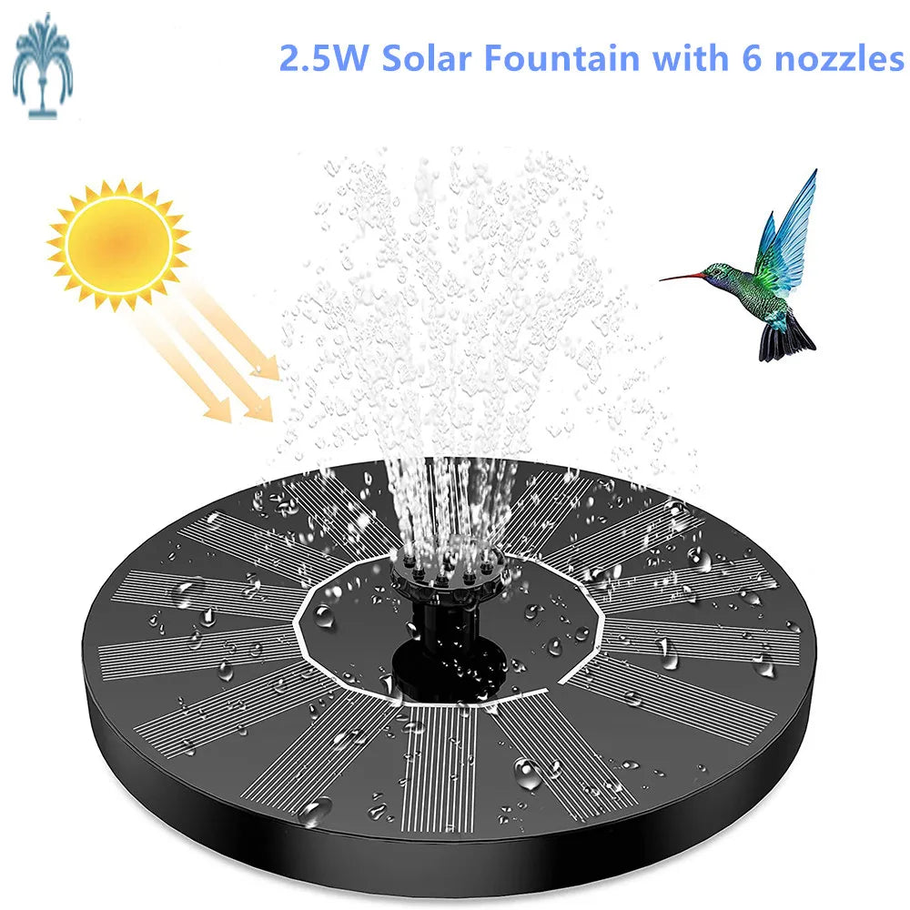 6-nozzle Solar Floating Water Fountain