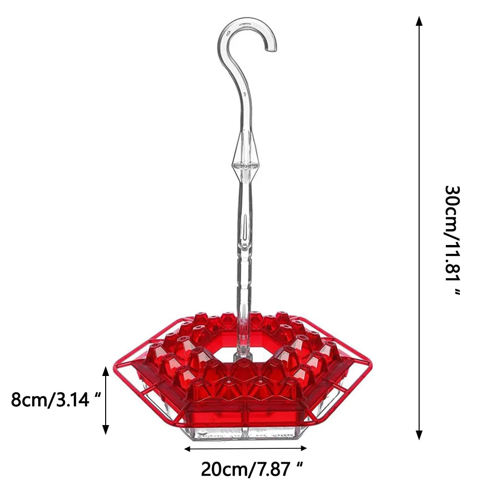 25-Port Hexagonal Hummingbird Feeder