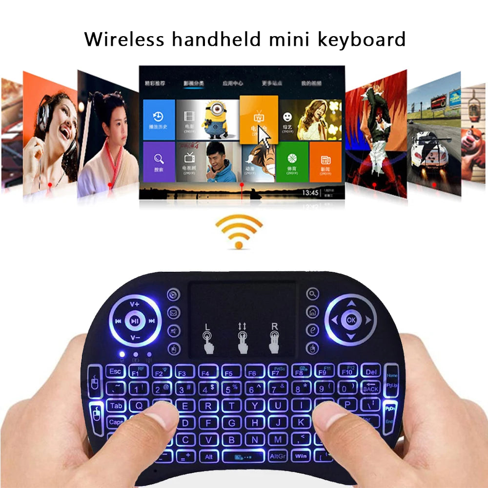 WhisperTouch Lumina Wireless Mini Keyboard & Air Mouse