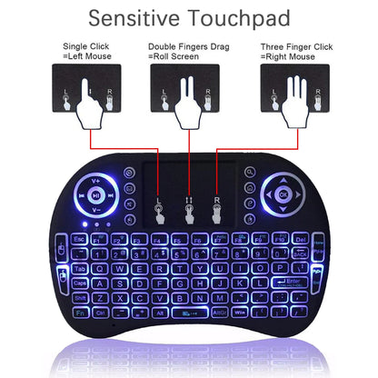 WhisperTouch Lumina Wireless Mini Keyboard & Air Mouse