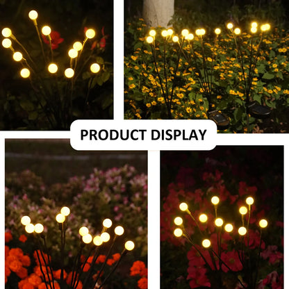 Glimmering Garden Waterproof Solar Firefly Lights