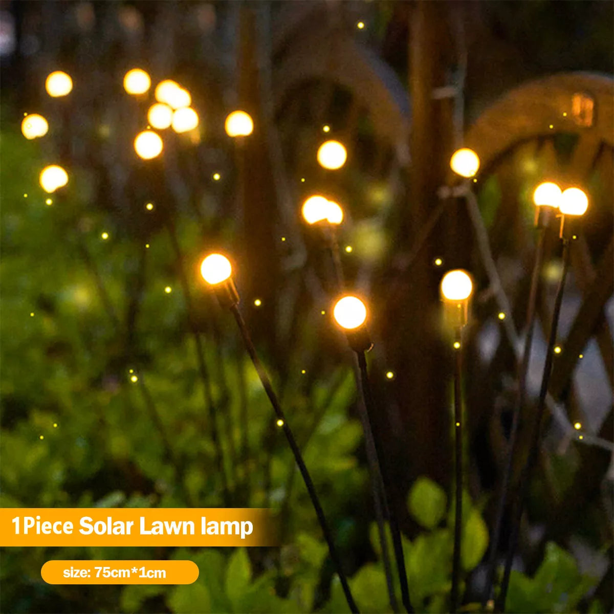 Glimmering Garden Waterproof Solar Firefly Lights